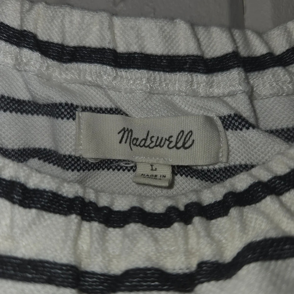 Madewell Striped Blouse with Drawstring Hem - Picture 4 of 4